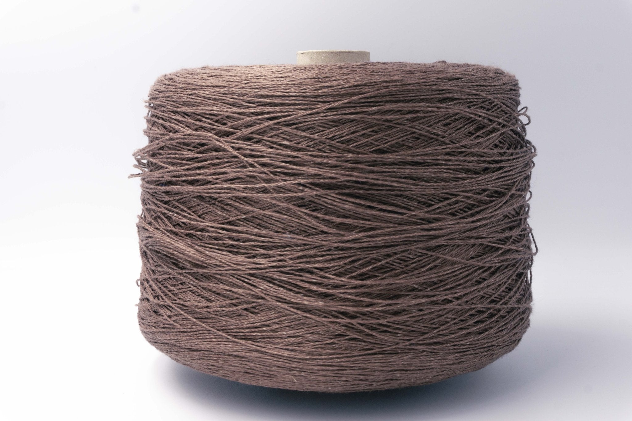 100% Linen Yarn on Cone, Chocolate Color 1.05 | Knitting yarn shop / dzijas veikals