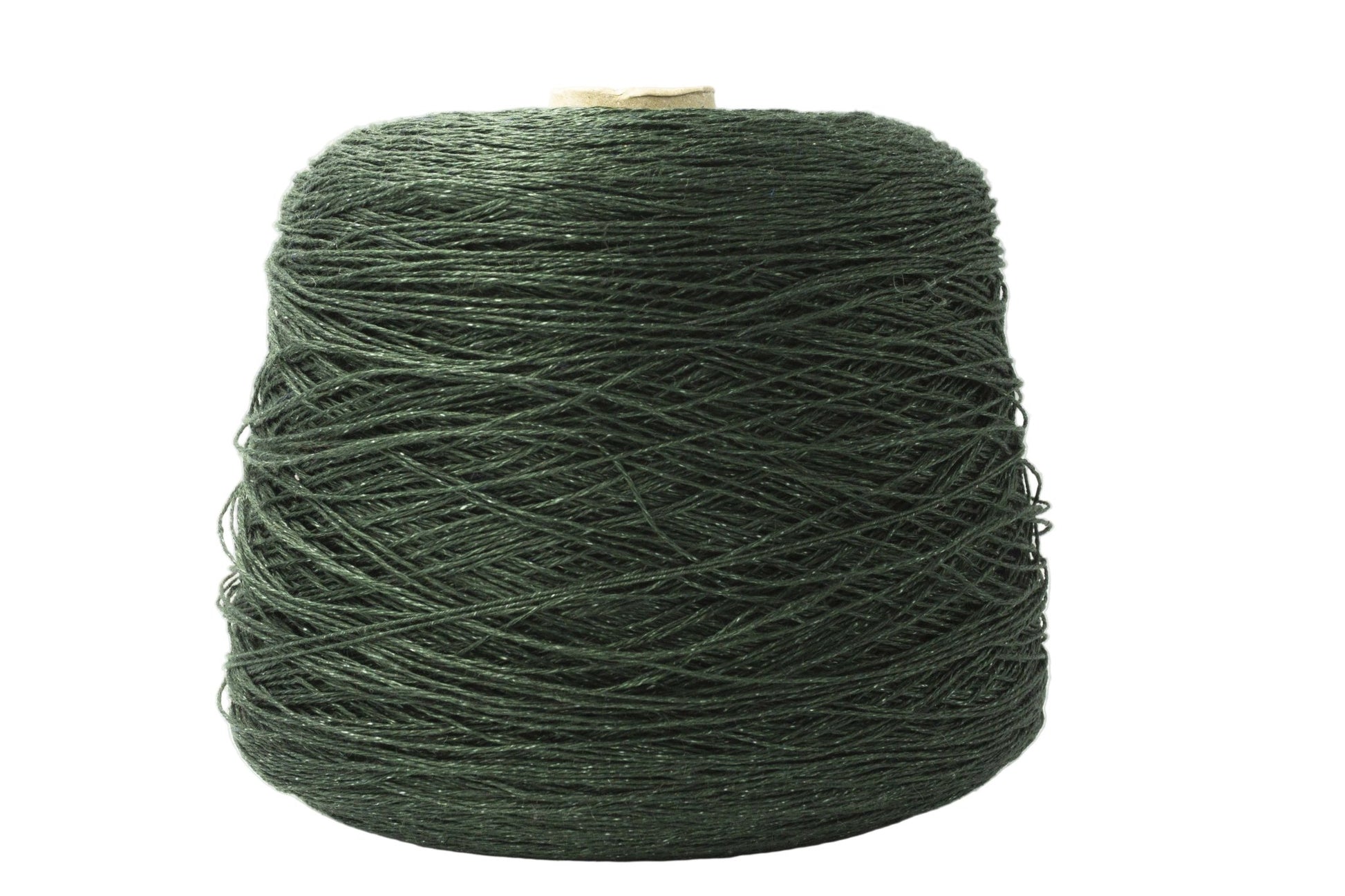 100% Linen Yarn on Cone, Dark Green 0.760 | Knitting yarn shop / dzijas veikals