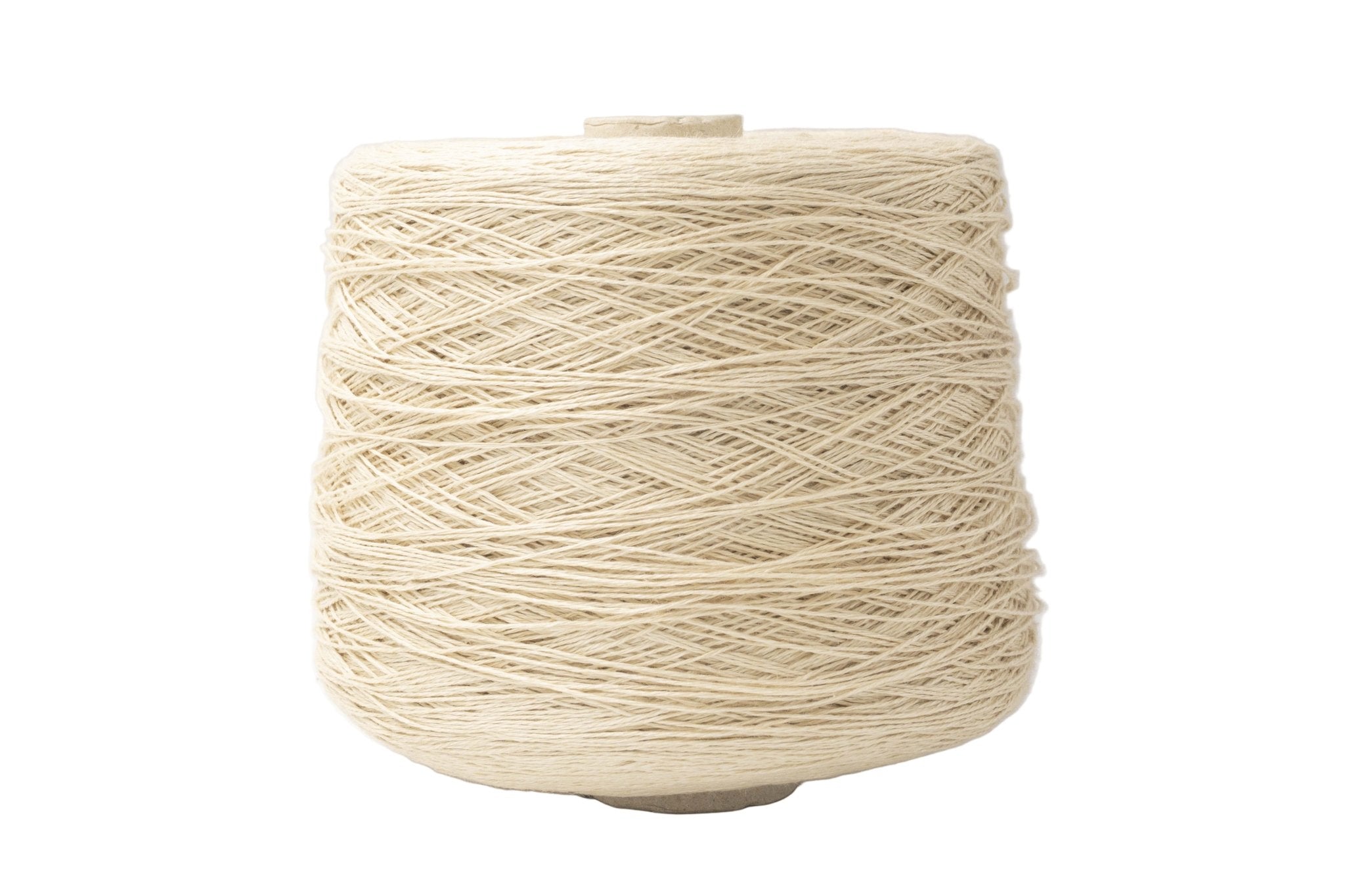 100% Linen Yarn on Cone, Natural Cream Color 1.0 | Knitting yarn shop / dzijas veikals