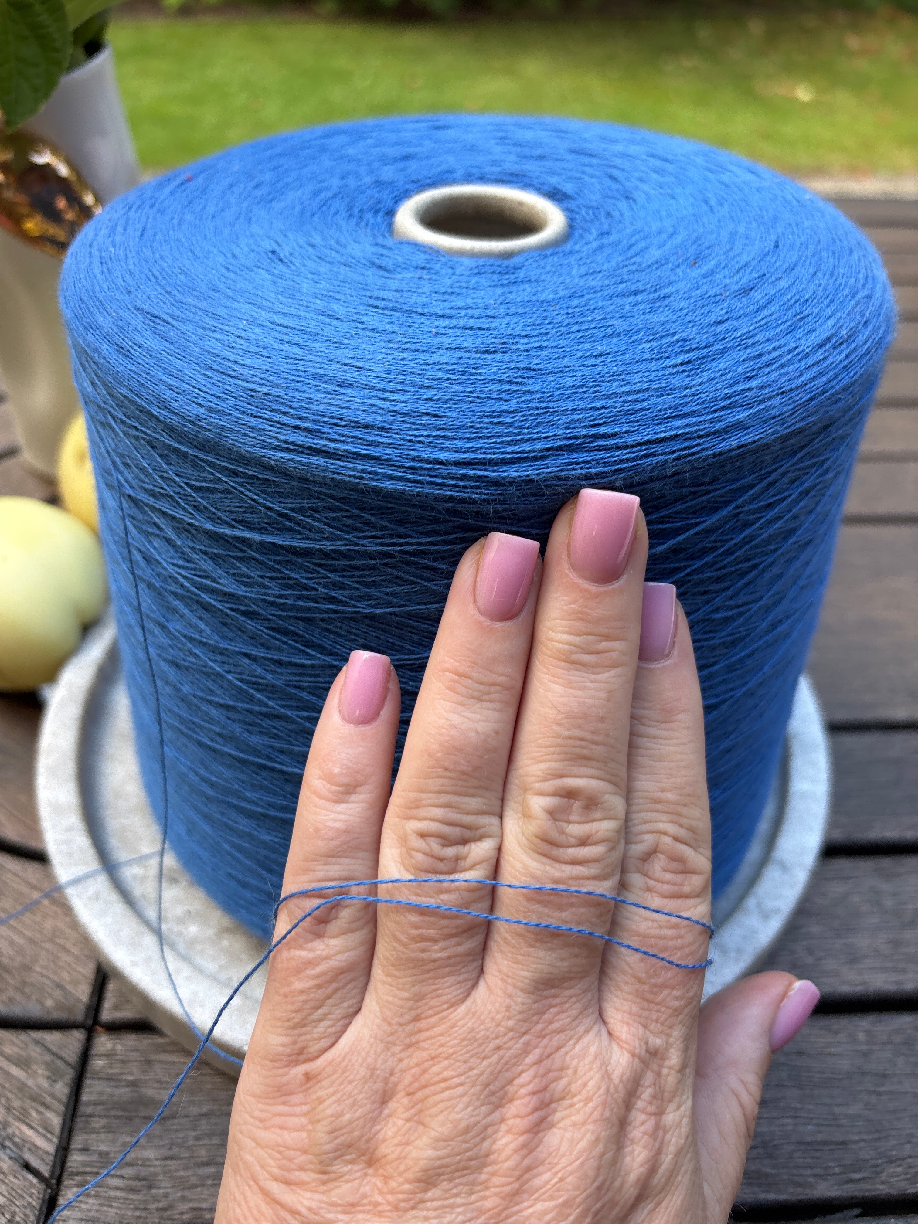 100% Cotton Yarn in Cone, 1.170 kg
