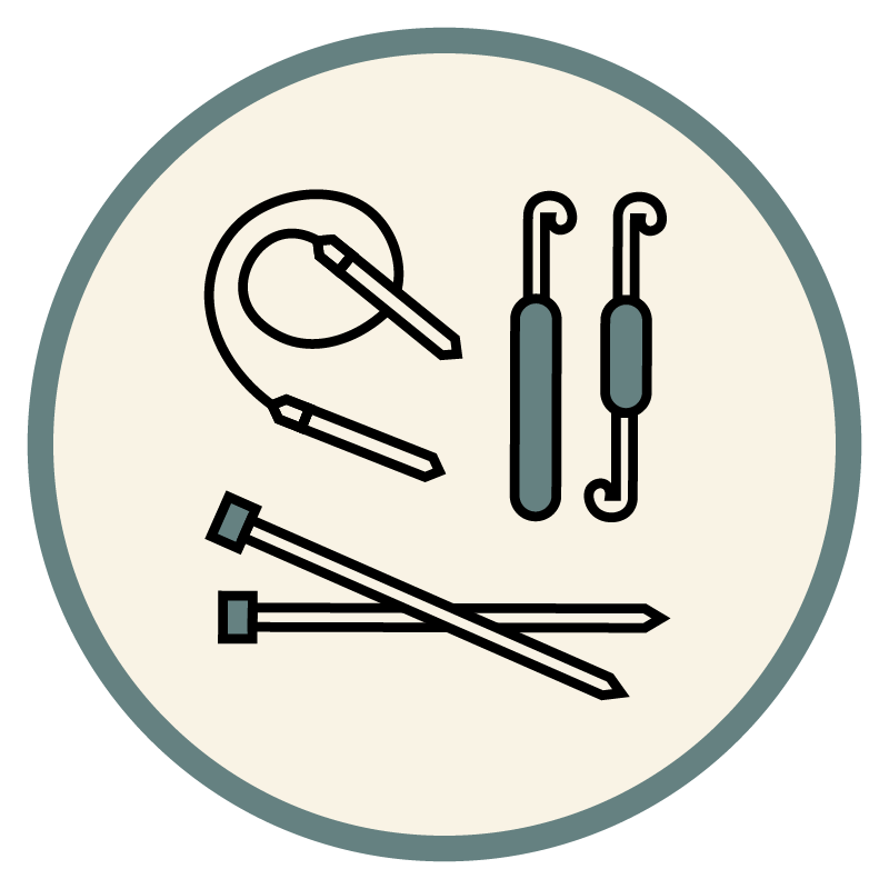 Knitting Needles and Crochet Hooks Icon