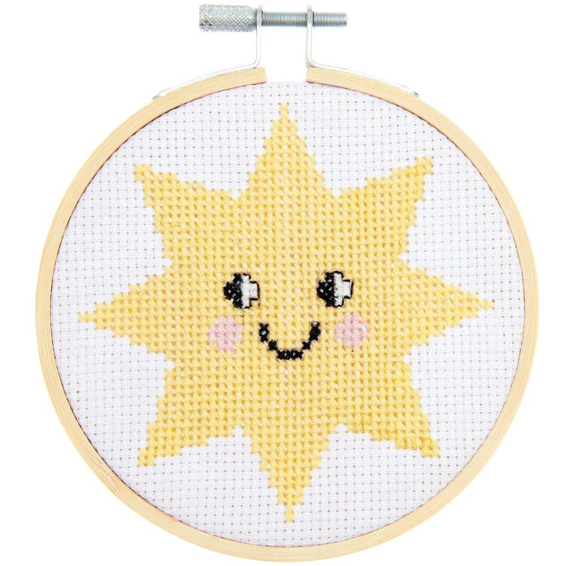 Rico Design Cross Stitch Embroidery Kit - Happy Sun