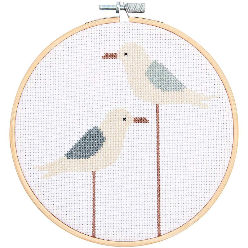 Rico Design Cross Stitch Embroidery Kit - Seagull