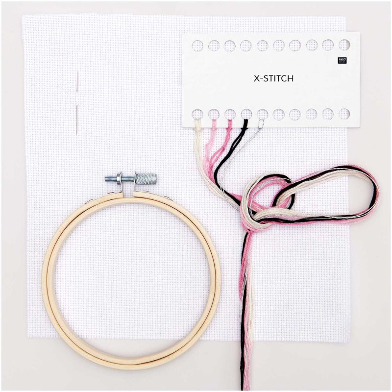Rico Design Cross Stitch Embroidery Kit - Unicorn