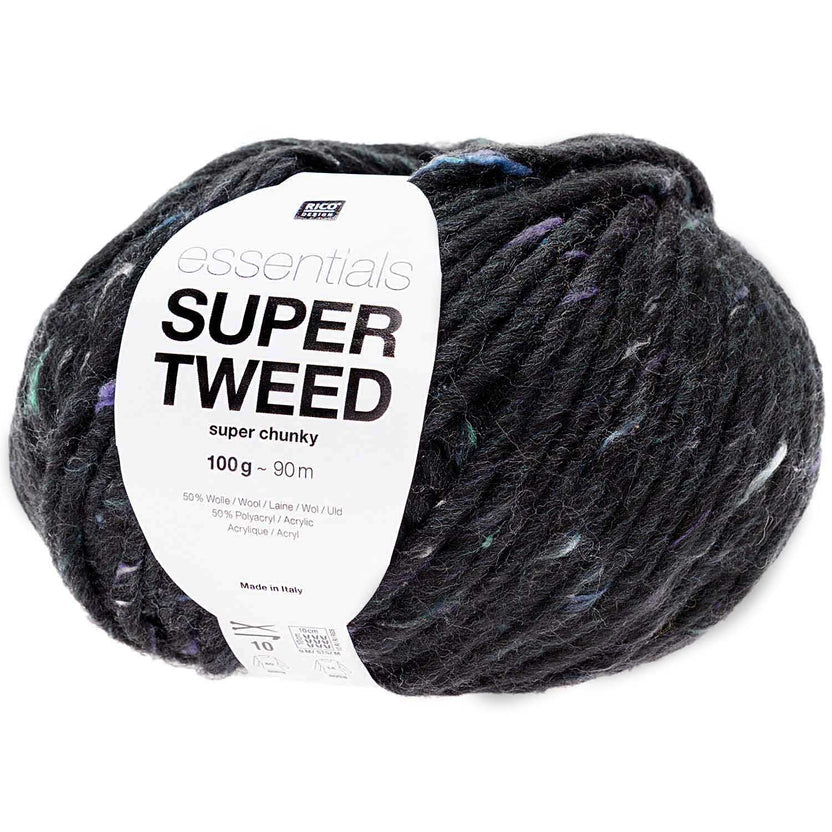 Rico Design Essentials Super Tweed Super Chunky Yarn - Wool Blend