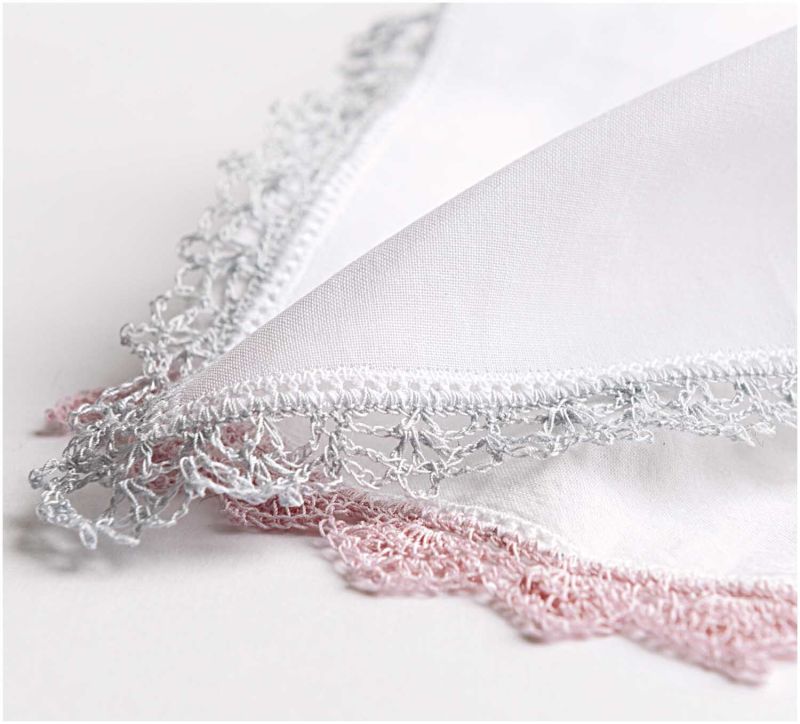 Crochet Handkerchief with Straight Edge 25x25cm
