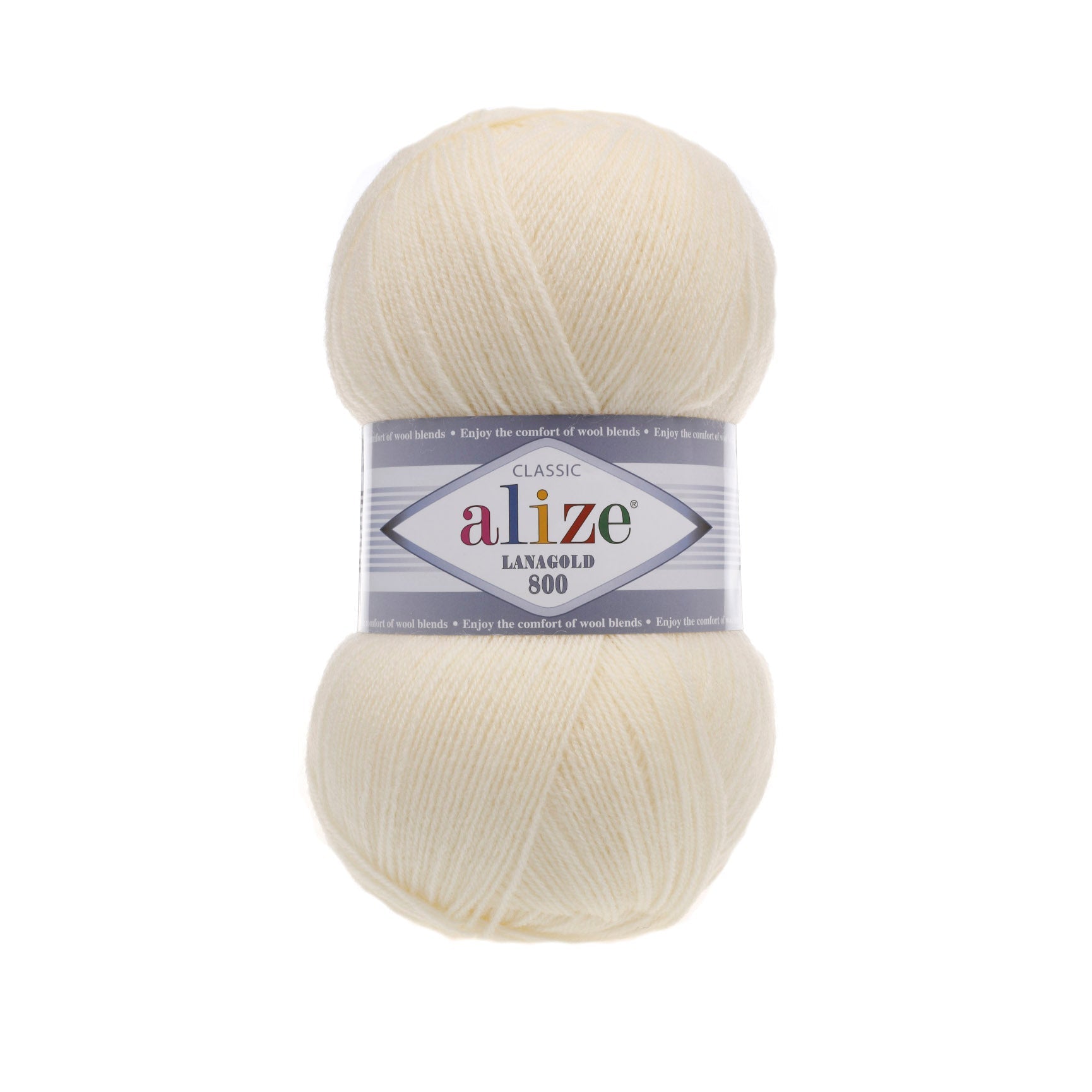 ALIZE Lanagold 800 01 | Knitting yarn shop / dzijas veikals
