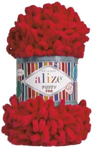 Alize Puffy Fine Loop Yarn 62 cream | Knitting yarn shop / dzijas veikals