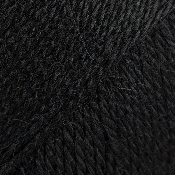 ALPACA UNI COLOUR 8903 black | Knitting yarn shop / dzijas veikals