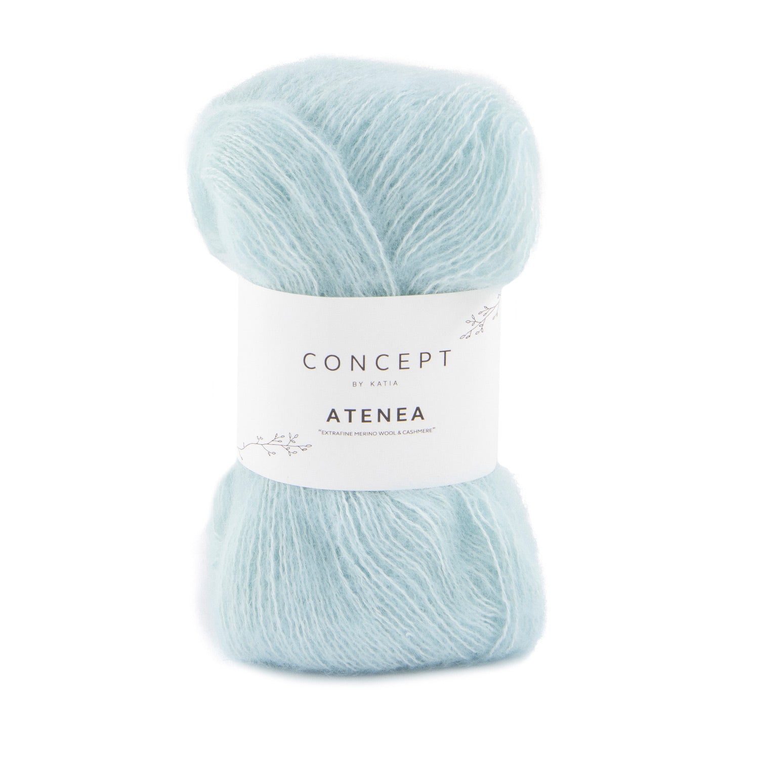 ATENEA Natural Carded Bouclé Yarn – Virgin Wool, Cotton, & Cashmere 88 - agua | Knitting yarn shop / dzijas veikals