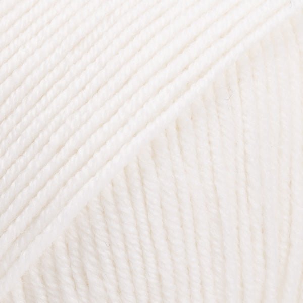BABY MERINO UNI COLOUR 01 white | Knitting yarn shop / dzijas veikals