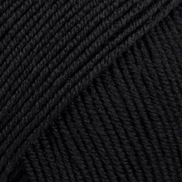 BABY MERINO UNI COLOUR 21 black | Knitting yarn shop / dzijas veikals
