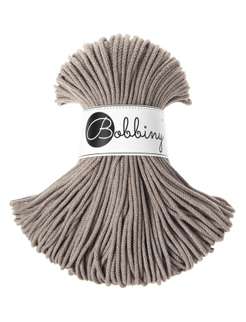 Bobbiny BRAIDED CORDS 3MM Junior Coffee | Knitting yarn shop / dzijas veikals