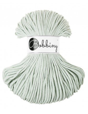 Bobbiny BRAIDED CORDS 3MM Junior Milky Green | Knitting yarn shop / dzijas veikals