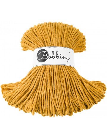 Bobbiny BRAIDED CORDS 3MM Junior Mustard | Knitting yarn shop / dzijas veikals