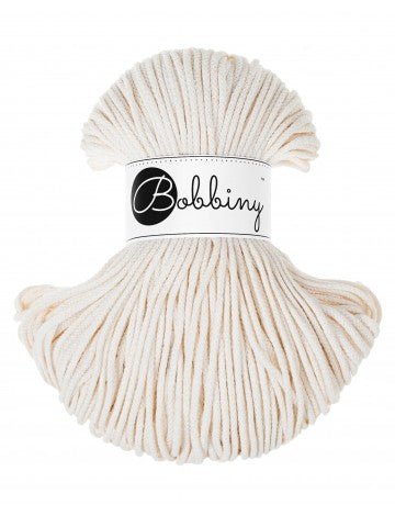 Bobbiny BRAIDED CORDS 3MM Junior Natural | Knitting yarn shop / dzijas veikals