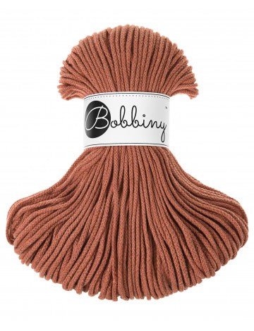 Bobbiny BRAIDED CORDS 3MM Junior Terracotta | Knitting yarn shop / dzijas veikals