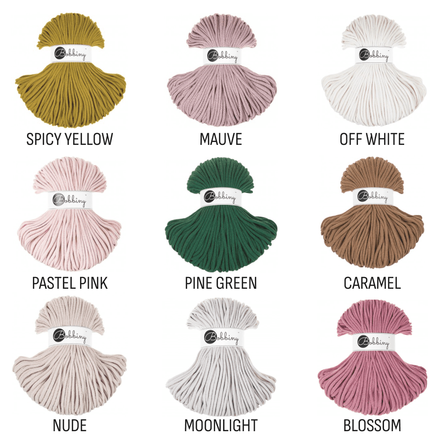 Bobbiny BRAIDED CORDS 5MM Premium Aloe | Knitting yarn shop / dzijas veikals