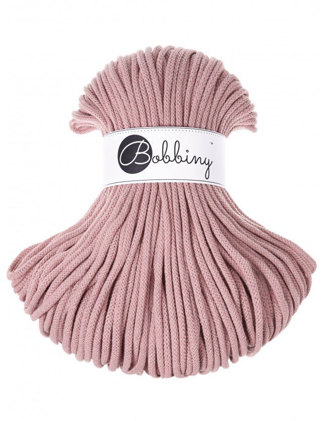 Bobbiny BRAIDED CORDS 5MM Premium Blush | Knitting yarn shop / dzijas veikals