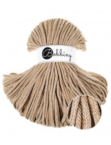 Bobbiny BRAIDED CORDS 5MM Premium Caramel shake | Knitting yarn shop / dzijas veikals
