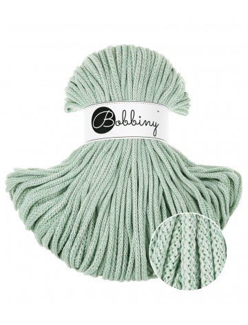Bobbiny BRAIDED CORDS 5MM Premium Mint shake | Knitting yarn shop / dzijas veikals