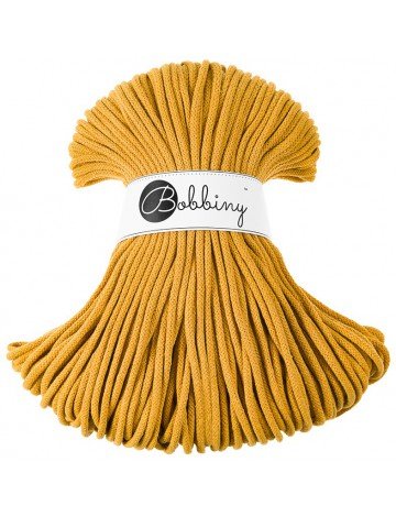 Bobbiny BRAIDED CORDS 5MM Premium Mustard | Knitting yarn shop / dzijas veikals