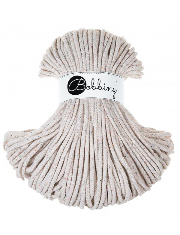 Bobbiny BRAIDED CORDS 5MM Premium Rainbow Dust | Knitting yarn shop / dzijas veikals