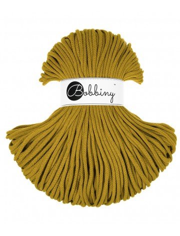 Bobbiny BRAIDED CORDS 5MM Premium Spicy Yellow | Knitting yarn shop / dzijas veikals