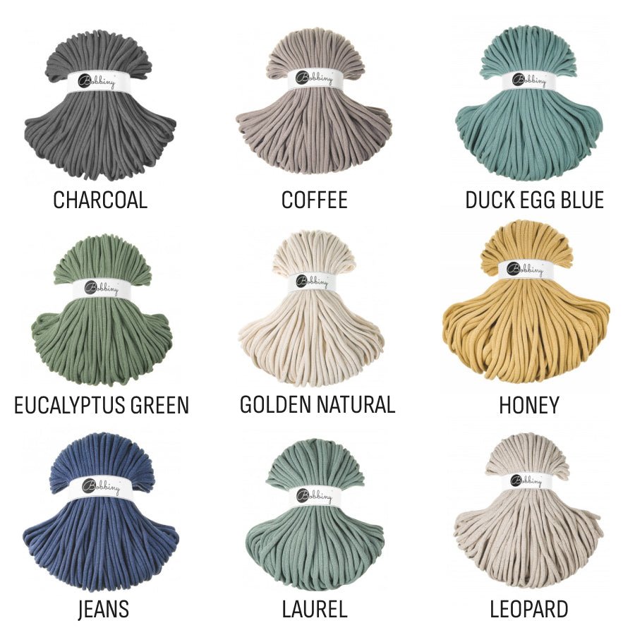 Bobbiny BRAIDED CORDS 9MM JUMBO Aloe | Knitting yarn shop / dzijas veikals