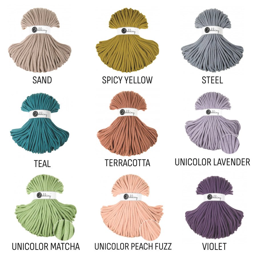 Bobbiny BRAIDED CORDS 9MM JUMBO Aloe | Knitting yarn shop / dzijas veikals