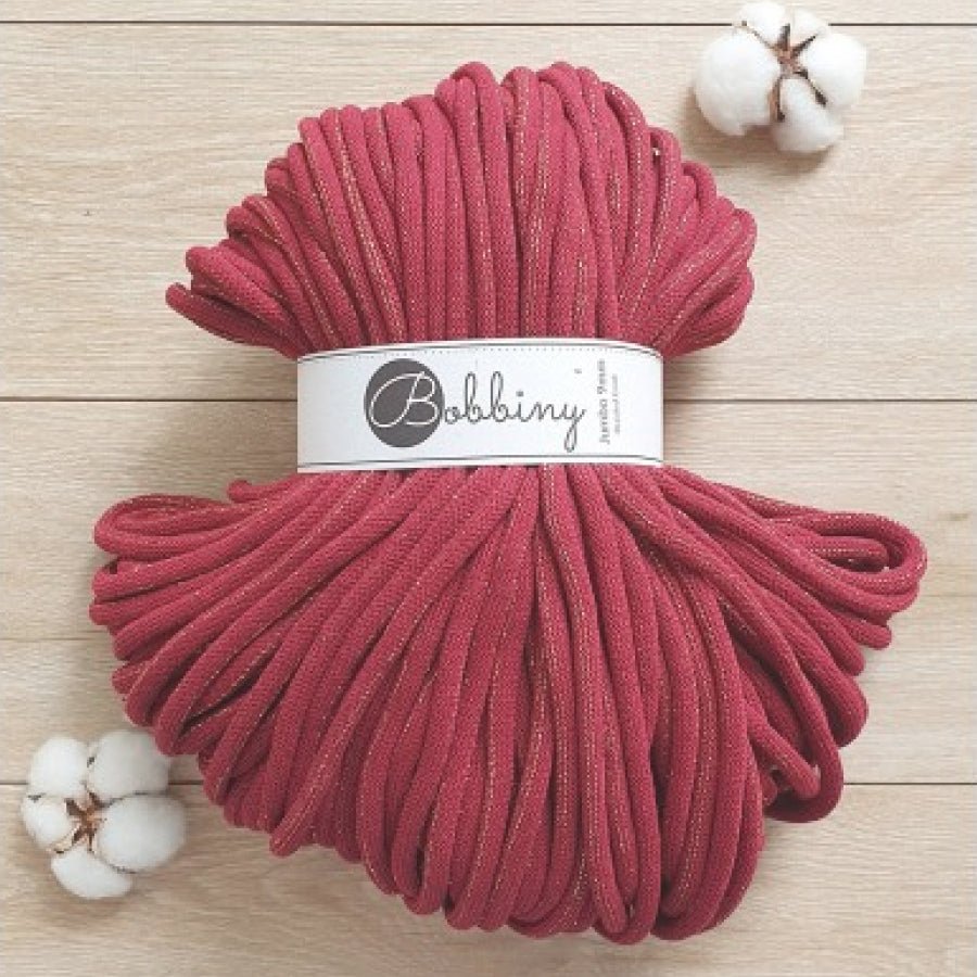 Bobbiny Jumbo Corda Per Macramè In Cotone Riciclato - 9 Mm X 100 M, Colore Rosa