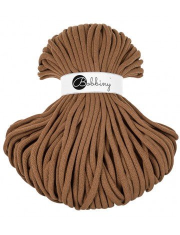 Bobbiny BRAIDED CORDS 9MM JUMBO Caramel | Knitting yarn shop / dzijas veikals