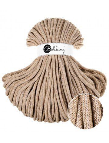 Bobbiny BRAIDED CORDS 9MM JUMBO Caramel shake | Knitting yarn shop / dzijas veikals