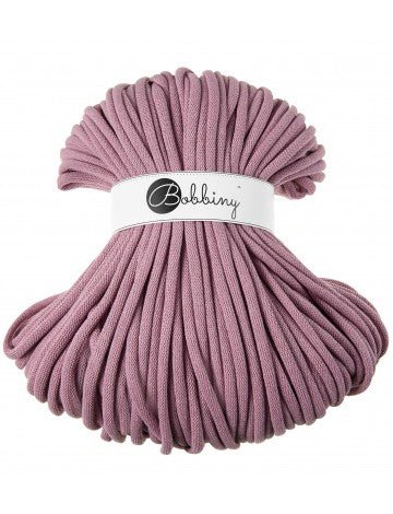 Bobbiny BRAIDED CORDS 9MM JUMBO Dusty Pink | Knitting yarn shop / dzijas veikals