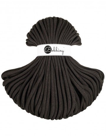 Bobbiny BRAIDED CORDS 9MM JUMBO Espresso | Knitting yarn shop / dzijas veikals