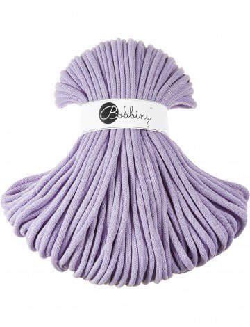 Bobbiny BRAIDED CORDS 9MM JUMBO Lavender | Knitting yarn shop / dzijas veikals