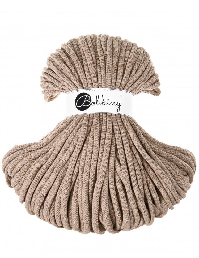 Bobbiny BRAIDED CORDS 9MM JUMBO Sand | Knitting yarn shop / dzijas veikals