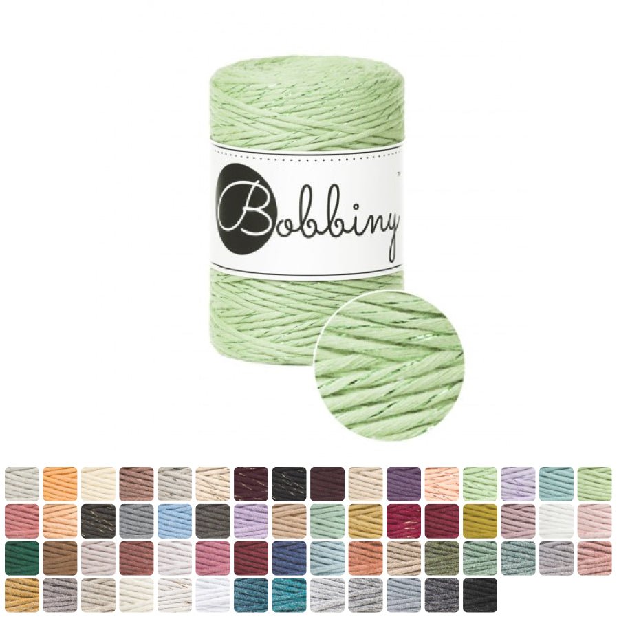 Bobbiny MACRAME CORDS 1,5MM Aloe | Knitting yarn shop / dzijas veikals