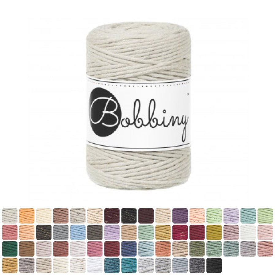 Bobbiny MACRAME CORDS 1,5MM Aloe | Knitting yarn shop / dzijas veikals
