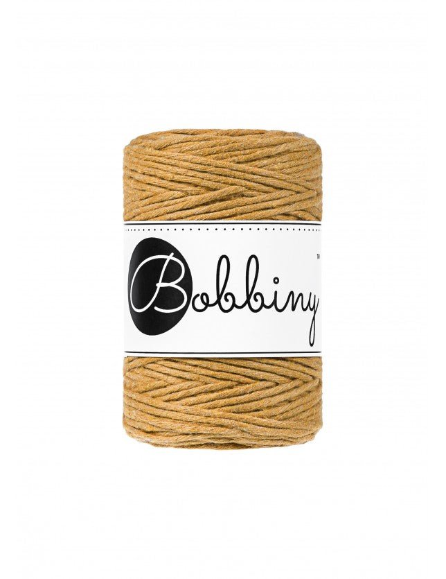 Bobbiny MACRAME CORDS 1,5MM Mustard | Knitting yarn shop / dzijas veikals