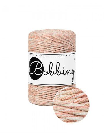 Bobbiny MACRAME CORDS 1,5MM Peach shake | Knitting yarn shop / dzijas veikals