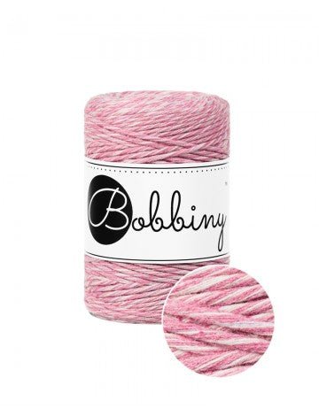 Bobbiny MACRAME CORDS 1,5MM Raspberry shake | Knitting yarn shop / dzijas veikals