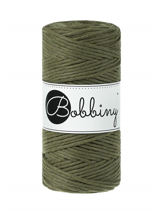 Bobbiny MACRAME CORDS 3MM Avocado | Knitting yarn shop / dzijas veikals