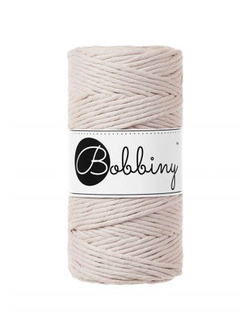 Bobbiny MACRAME CORDS 3MM Nude | Knitting yarn shop / dzijas veikals