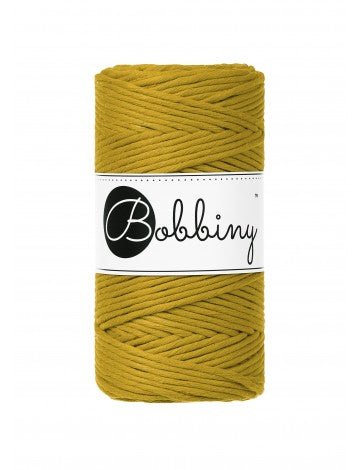Bobbiny MACRAME CORDS 3MM Spicy Yellow | Knitting yarn shop / dzijas veikals