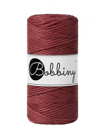 Bobbiny MACRAME CORDS 3MM Wild Rose | Knitting yarn shop / dzijas veikals