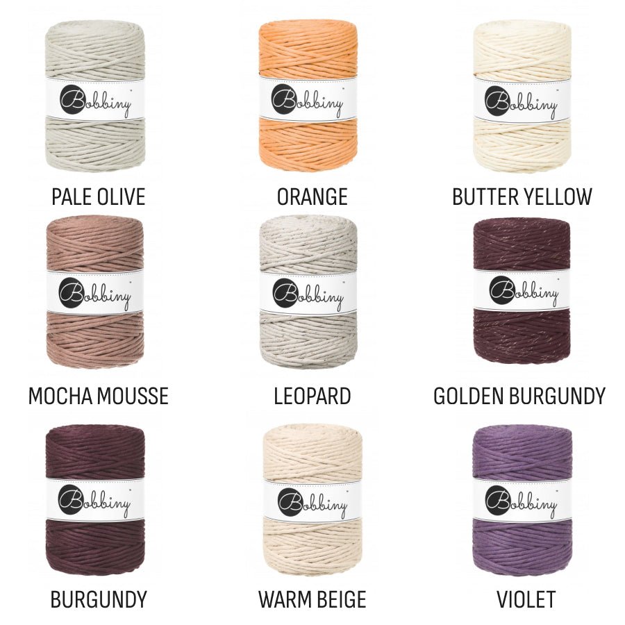 Bobbiny MACRAME CORDS 5MM Aloe | Knitting yarn shop / dzijas veikals