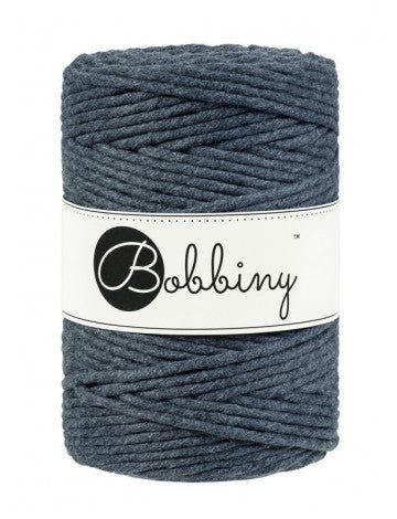 Bobbiny MACRAME CORDS 5MM Charcoal | Knitting yarn shop / dzijas veikals