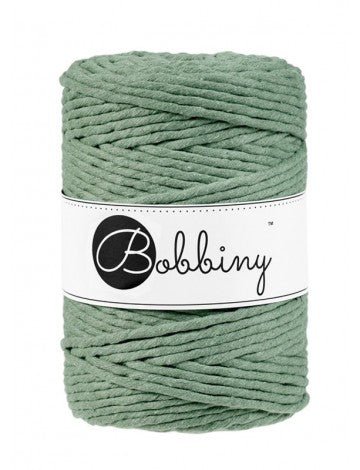 Bobbiny MACRAME CORDS 5MM Eucalyptus Green | Knitting yarn shop / dzijas veikals
