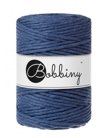 Bobbiny MACRAME CORDS 5MM Jeans | Knitting yarn shop / dzijas veikals